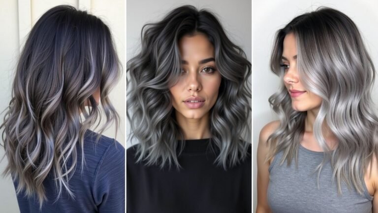 20 Black Hair with Grey Highlights for 2025