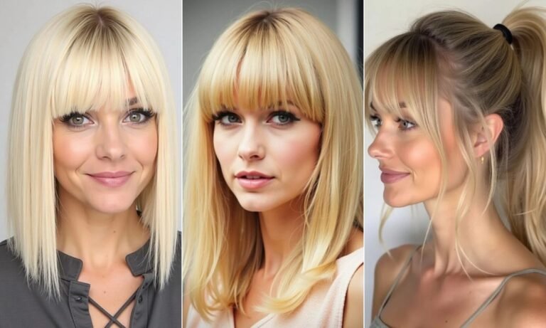 26 Trendy Blonde Curtain Bangs to Rock in 2025