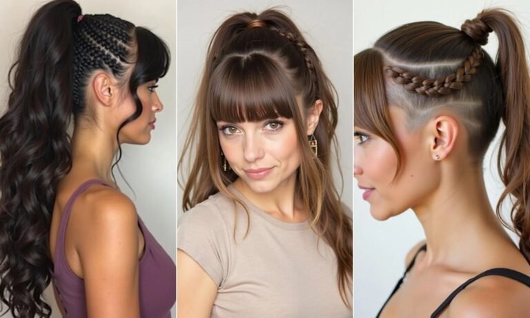 26 Stunning Braided Ponytail With Bangs Ideas for 2025